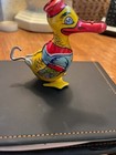 Vintage J  Chein Mechanical Tin Litho Walking Duck Windup Toy