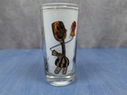 Vintage Willie Wiredhand Glass Tumbler Gold Tone Trim Nreca Rural Electric Coop