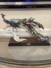 Giuseppe Armani - Peacock With Lifted Claw Figurine Florence Italy