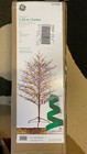 Ge 5 Ft Pre-lit Brown Winter Berry W 200 Multi Color Led Lights Tree - New