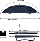 72 Inch Huge Large Oversize Golf Umbrella Automatic Open Double Canopy Windproof