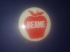 Abraham Beame New York City Campaign Pin Back Button Local Mayor 1 5  Apple