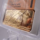 1975 Whaling Ship 24k Gold Ep Hamilton Mint 1oz 999 Fine Silver Art Bar C2966