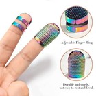 Zesion 4pcs Sewing Thimbles  Adjustable Metal Thimbles Dazzling