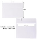 A2 Envelopes White  70 Pack  Self Seal 120gsm Paper For 4 375x5 75  White