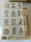 Stampin  Up  Lot Of 3 Wooden Block Stamp Sets 2001-2004 New 