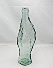 Vintage Light Green Recycled Glass Fish Wine Bottle Decanter Spain 10 5   