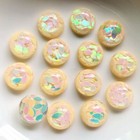 30pcs Round Flatback Charms Colorful Crystal Cabochons Diy Scrapbook Decorations
