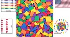 Self Adhesive Foam Shapes Assorted Kids Craft Stickers Rainbow Stars 750 
