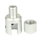 Silver Ruger 1022 Muzzle Brake Adapter  1 2x28 Tpi    750 Thread Protector
