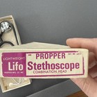 Vintage Propper Brand Lifo Stethoscope Germany Made 1950   s Original Box 