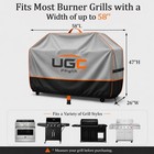 58 Inch Grill Cover  Heavy Duty Waterproof Gas Grill Cover  420d Outdoor Bbq Gri