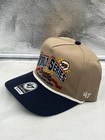 Braves Vs  Guardians 1995 World Series Dueling Mlb 47 Khaki Hitch Adjustable Hat
