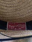 Vintage 1930   s Mgm Margaret O   brien Wide Brim Straw Millinery Hat By Cinderella