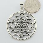 925 Silver Sterling - Shri Yantra Pendant - Shri Chakra - Silver Jewelry  p103
