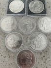 Morgan Silver Dollar Lot  3 - Au   8 Coins 