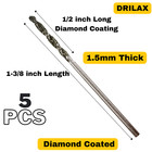 Diamond Drill Bit Set 4 Sizes 1mm 1 5mm 2mm 2 5mm Compatible With Dremel Collets
