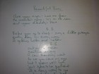 Beautiful Boy John Lennon Handwritten Lyrics Reprint 9 x11  Beatles - 1 Page