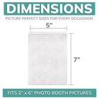 Photo Booth Album 2x6 Sleeves Memory Book 100 Pages Holds 200 Photos White
