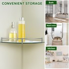 2 Pcs Shower Rack Corner Bathroom Wall Shelves Shampoo Holder Shelf