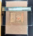 Fr  Ma-282 1780  5  masssachusetts Colonial Currency  Pmg 55 Epq - Au