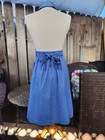 Twa Airlines Stewardess Uniform Apron 1970 s Blue Vintage Rare Aviation