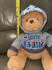 Dan Dee Brown Bear Plush Stuffed Animal You   re Fintastic Shark Hoodie