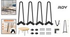Set Of 4 Hairpin Table Legs - 16 In  Sturdy Solid Metal With Floor Protectors