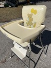 Vintage Graco High Chair Highchair Teddy Bear Tray And Seatbelt Metal Frame