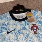 Nike Portugal National Team Dri-fit Pre-match Training Jersey Blue Cd4230-496 S