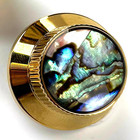 2pcs Gold Metal Guitar Volume Tone Knobs Abalone Top Fit Epiphone Les Paul Sg