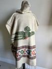 Vintage Hooded Hand Loom Native American Poncho  29   x 36    see Pics 
