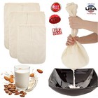 20   Organic Cotton Nut Milk Bag Reusable Food Strainer Brew Coffee Cheese Cloth
