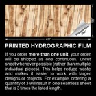 Cedar Woodgrain - 20 x38  Hydrographic Film Hydro Dipping Dip Water Transfer