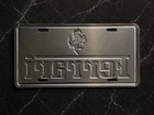 Ferrari Novelty License Plate On A Yellow Background With Ferrari Emblem  New   