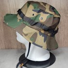 Woodland Camo Rip Stop Hot Weather Type Ii Boonie Xl Military Issue
