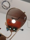Junior Ray Ban Aviator Sunglasses Brown Blue Well Worn  read