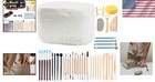Complete Pottery Tool Set  10lb Natural Clay With 40 Essential Sculpting Tools