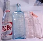 Collection Of Antique Glass Soda And Apothecary Bottles 