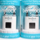 2 Pack Benjilock By Hampton Bl40002wh Fingerprint Padlocks White 43mm Key New