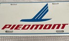 Piedmont Airlines License Plate Embossed Metal Features Blue Speedbird
