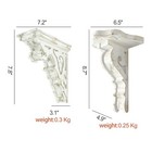 Antique Wood Corbels Pair Of Different Piece Wooden Wall Decoration