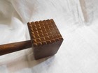 Primitive Vintage Antique Germany Wood Kitchen Mallet Hammer Meat Tenderizer 13   