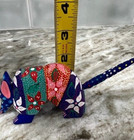 Armadillo Artist Signed Vicente Hernandez Vasquez Wood Carved Oaxaca Folk Art