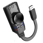 For Pc Laptop Ps5 Usb External Sound Card Virtual 7 1 Channel Adapter Plug Jack