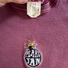 Vintage 90s Pearl Jam Bomb Logo Thermal Waffle Knit Shirt Burgundy Vs Tour 