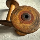 Antique Thread Spool Wooden Vintage Wood Spools Set Of 2