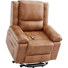 Electric Power Lift Recliner Chair For Seniors pu W Massage heat remote Control