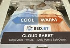 New Bedjet Single Zone Twin Xl Cloud Sheet  100  Cotton  Climate Comfort System