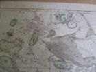 Original 1836 Usa Printed Constellations Map Oct-dec 